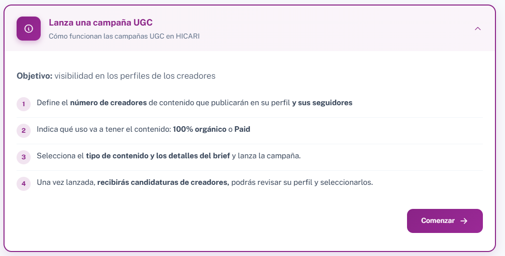 campañas UGC